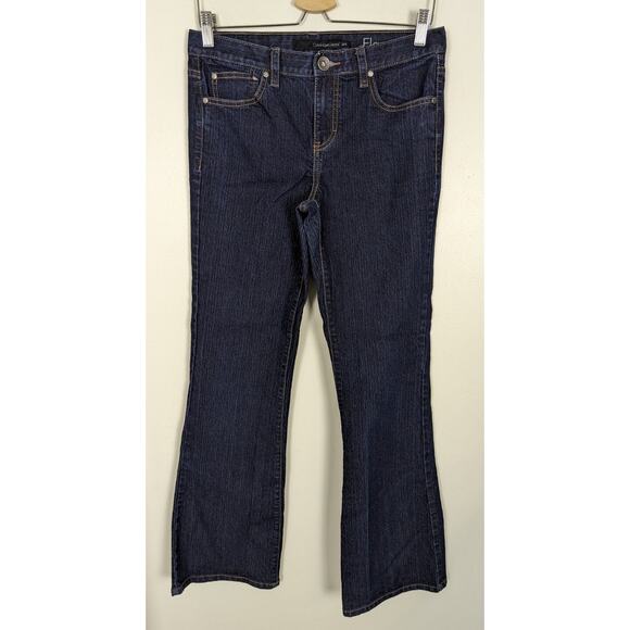 Calvin Klein Women's Size 6 Flare Jeans Dark Y2K 28 CK Denim - Picture 1 of 2